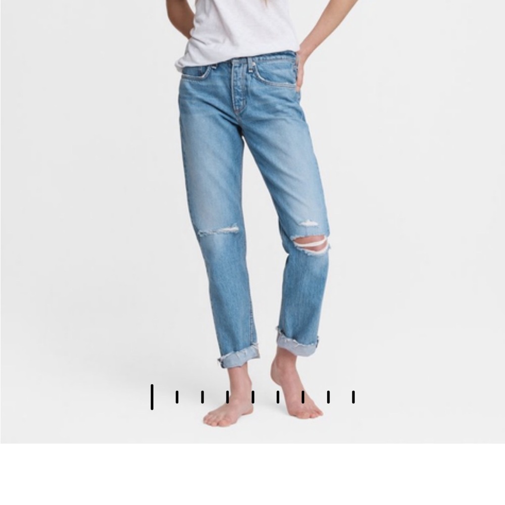 Rag and Bone Rosa Mid-Rise Boyfriend Jeans